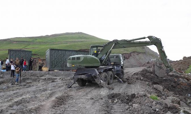 Les travaux de renforcement des frontières de l’Arménie se déroulement près de la mine d’or de Sotsk dans la région de Gegharkounik