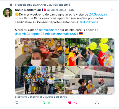 Sonia Damlamian : Merci au soutien d&rsquo;Alexis Govciyan