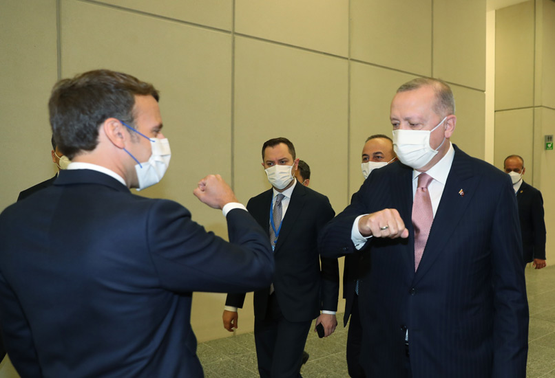Tête à tête « apaisé » entre Macron et Erdogan, d&rsquo;accord pour « travailler  ensemble »