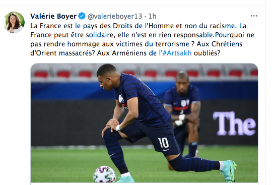 Valérie Boyer suggère un hommage à l’Artsakh