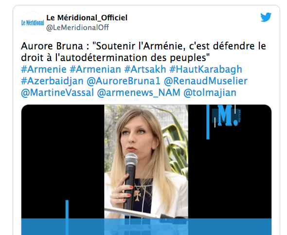 Aurore Bruna : « Soutenir l’Arménie, c’est défendre le droit à l’autodétermination des peuples »