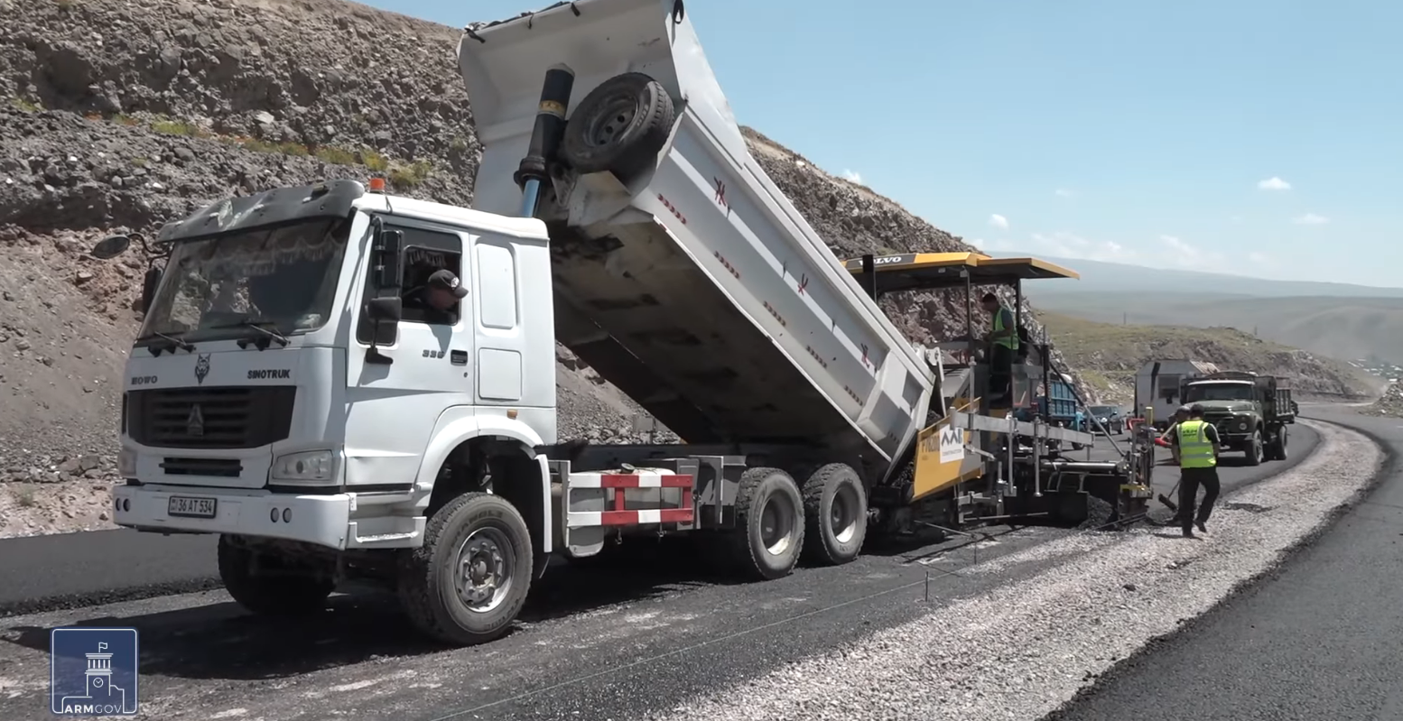 Les travaux de l’autoroute Nord-Sud entre Talin et Lantchik et Lantchik à Gumri avancent et seront terminés fin 2022