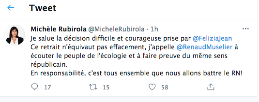 Michèle Rubirola réagit aux Régionales