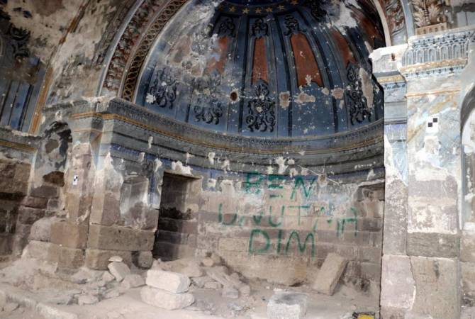 Garo Paylan interpelle le ministre turc de la Culture sur l’église arménienne Sourp Toros (18e siècle) de Kayseri qui menace de s’écrouler
