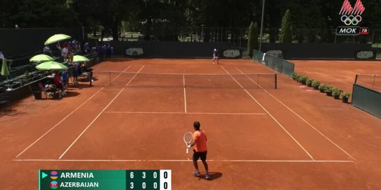 En Coupe Davis au tennis Setrak Khachtryan (Arménie) s’est largement imposé sur le représentant de l’Azerbaïdjan