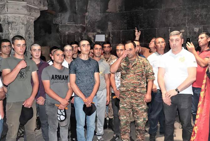 Les appelés d’été de la région de Gegarkounik ont intégré l’armée arménienne