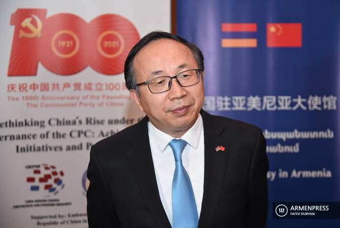 La Chine tente d&rsquo;établir des relations pacifiques entre l&rsquo;Arménie et l&rsquo;Azerbaïdjan selon l’Ambassadeur de Chine à Erévan
