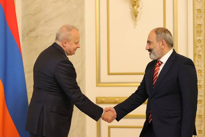 Nikol Pachinian a reçu l&rsquo;Ambassadeur de Russie en Arménie, Sergueï Kopyrkin