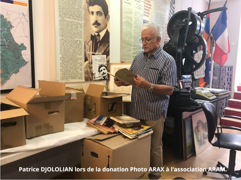 Donation des photos ARAX, collection DJOLOLIAN à l&rsquo;association ARAM