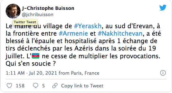JC Buisson : tirs contre l&rsquo;Arménie, qui s&rsquo;en soucie ?
