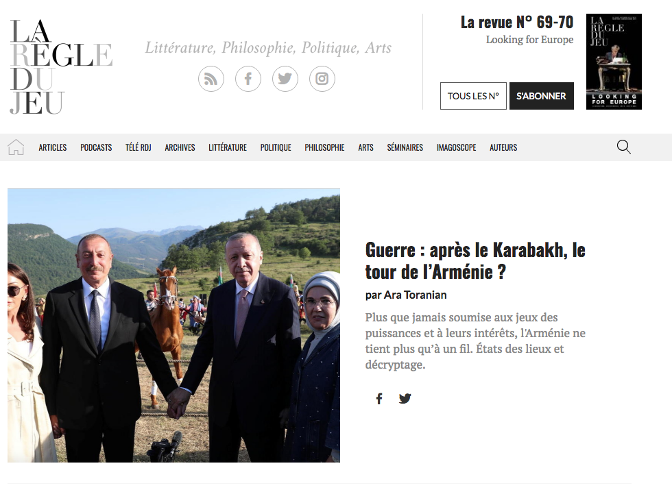 Guerre : après le Karabakh, le tour de l’Arménie ?
