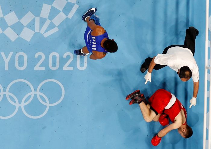 L’Arménien Arman Darchinyan (75 kg) battu en quart de finale par un Philippin est éliminé des 32e Jeux Olympiques de Tokyo