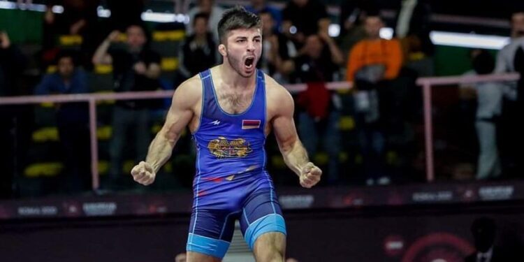 L’Arménien Karen Aslanyan (67 kg) en lutte gréco-romaine échoue aux portes de la demi-finale aux J.O. de Tokyo-2020