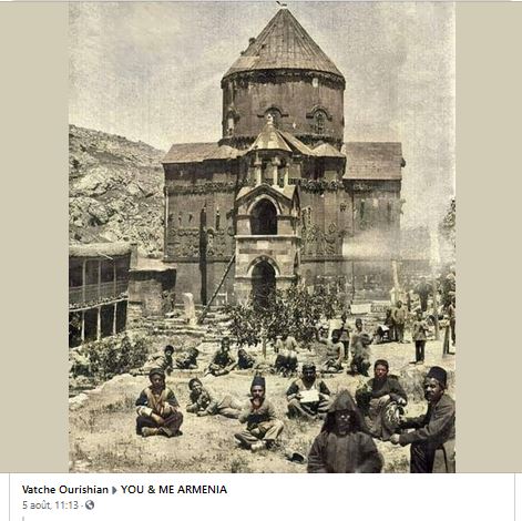 Monastère d&rsquo;Akhtamar une photo de 1900