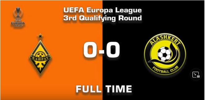 Kairat – Alashkert 0:0, UEFA Europa League 2021/22 (vidéo)