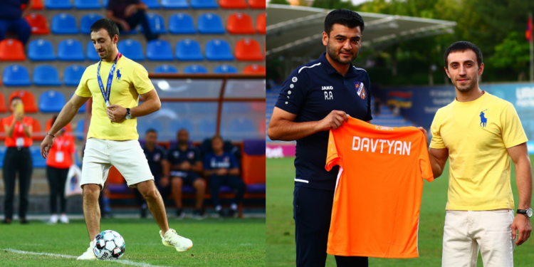 Le médaillé olympique Artur Davtyan a donné le coup d’envoi du match Ourartou Erévan-Sevan