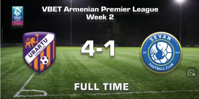 Urartu – Sevan 4:1, Vbet Armenian Premier League 2021/22, Week 02