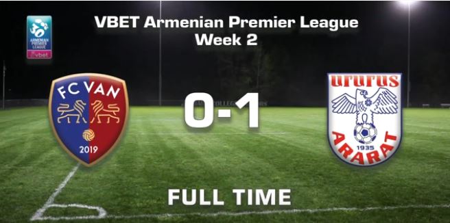 Van – Ararat 0:1, Vbet Armenian Premier League 2021/22, Week 02