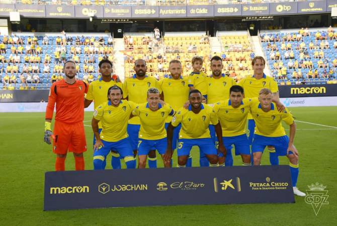 Débuts de l’international arménien Varasdat Haroyan en championnat d’Espagne lors du match Cadix-Levante (1-1)