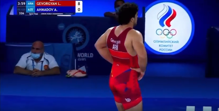 L’Arménien Lyova Gevorgyan (125 kg) s’est imposé 10-0 face à un Azéri et disputera la finale des championnats du monde junior à Oufa (Russie)
