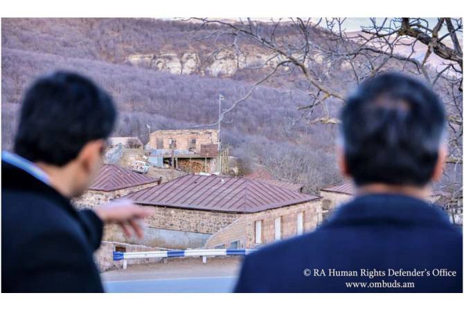 Les militaires azéris bloquent actuellement une partie de la route menant de Kapan à Goris