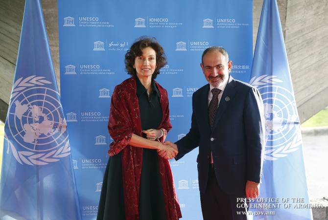 La Directrice générale de l’UNESCO a adressé un message de félicitations au Premier ministre arménien