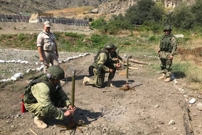Les forces russes de maintien de la paix en Artsakh mènent des exercices pour détruire les drones ennemis en cas d’attaque
