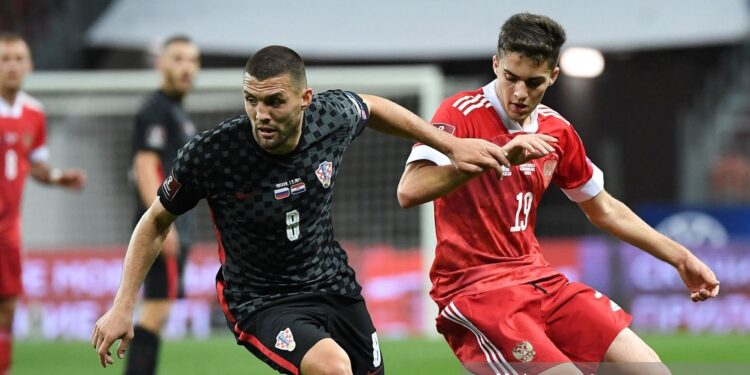 Première sélection en équipe nationale de Russie de l’arméno-russe Arsen Zakharyan lors du match Russie-Croatie (0-0) hier soir