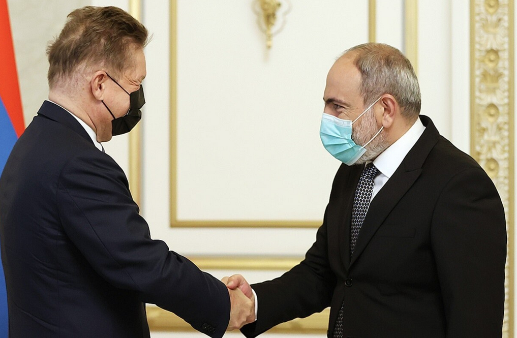 Rencontre entre Pachinian et le PDG de Gazprom
