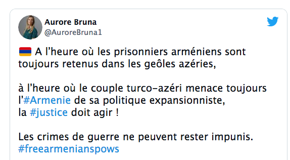 Aurore Bruna se mobilise pour les prisonniers