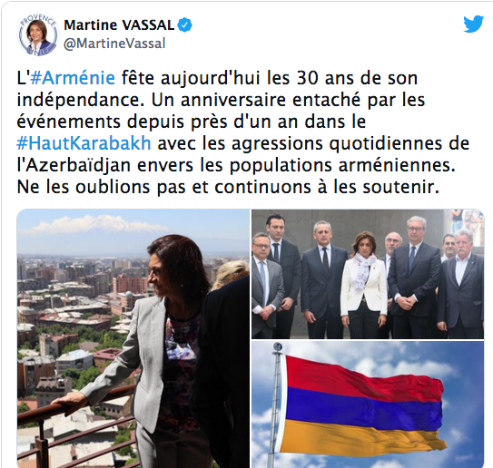 Félicitations de Martine Vassal