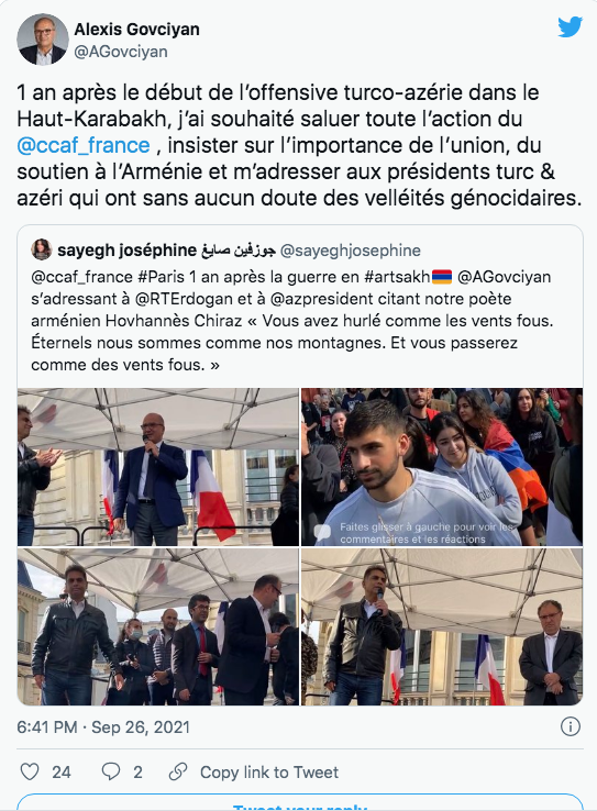 Alexis Govciyan : Saluer l&rsquo;action du CCAF