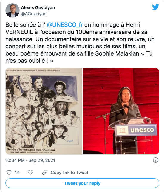 Alexis Govciyan : l&rsquo;hommage de l&rsquo;Unesco à Verneuil