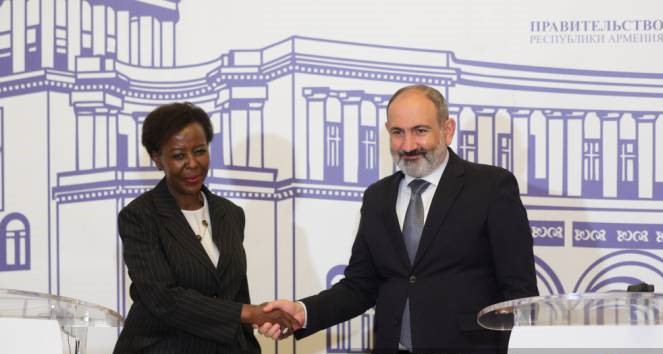 Nikol Pachinian a rencontré à Erévan Louise Mushikiwabo la Secrétaire générale de l’Organisation internationale de la Francophonie