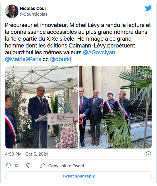 Nicolas Cour : Alexis Govciyan rend hommage à M.Lévy