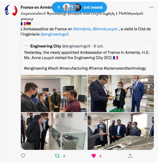 Ambassade de France : visite de la cité de l&rsquo;ingéniérie