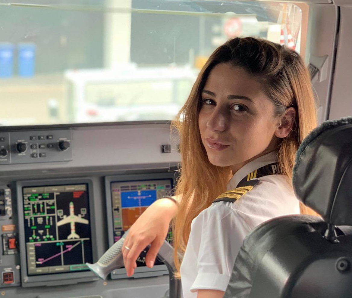 Nadya Benklyan première femme pilote de Georgie