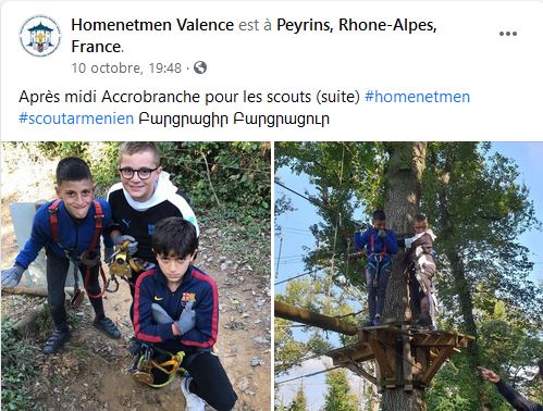 Après midi Accrobranche pour les scouts