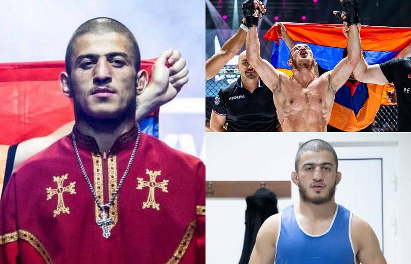 Homme d’église, Naïri Melikyan monte sur le ring de boxe en tenue de l’église arménienne