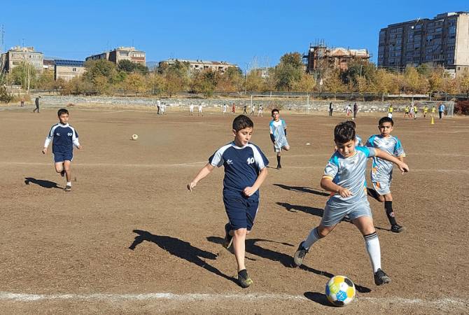 A l&rsquo;initiative de la FFA, un championnat de football scolaire est organisé dans toute l&rsquo;Arménie