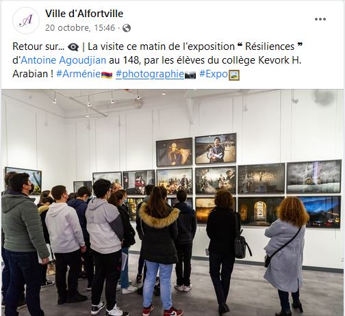 La visite ce matin de l&rsquo;exposition ❝ Résiliences ❞ d&rsquo;Antoine Agoudjian