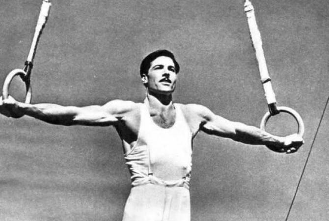 Albert Azarian le triple champion olympique Arménien de gymnastique aura sa statue à Erévan