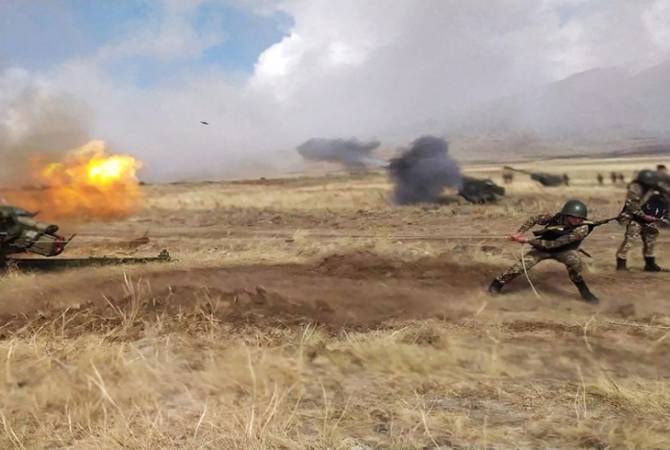 Exercices de tir de l’artillerie arménienne