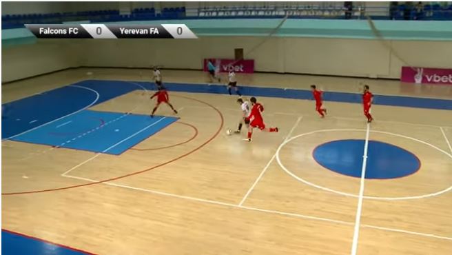Faucons FC- Yerevan FA. 2021-2022 Premier League arménienne de futsal. 3e tour.