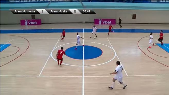Ararat-Arménie – Ararat Araks. 2021-2022 Premier League arménienne de futsal 3ème tour