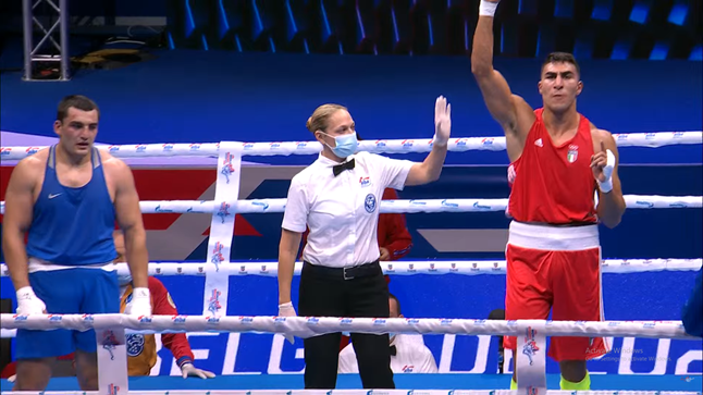 Narek Manasyan (92 kg) éliminé dès son premier combat des championnats du monde de boxe à Belgrade (Serbie)