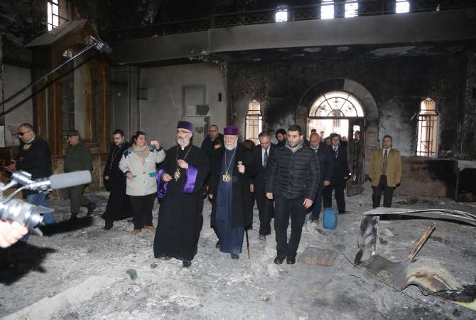 L’église arménienne Sourp Kevork et le stade du Homentmen à Alep (Syrie) sont rénovés grâce au soutien de la Grande Maison de Cilicie