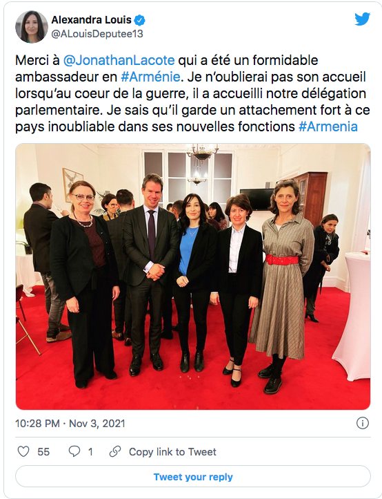 Alexandra Louis : réception en l&rsquo;honneur de J. Lacôte