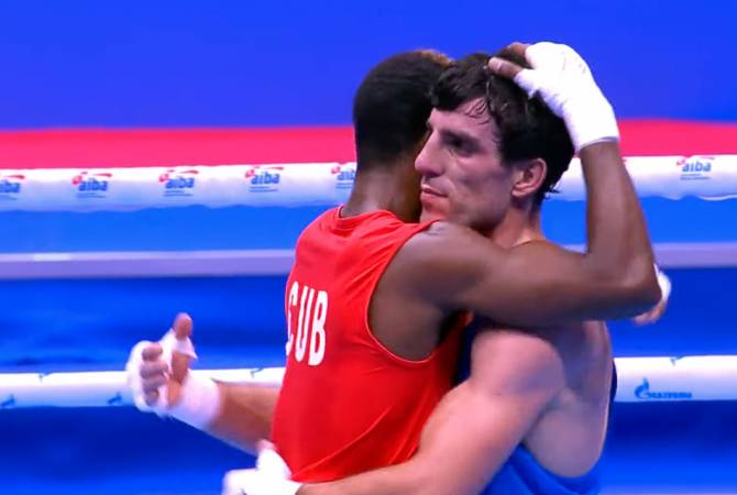 Le bronze pour l’Arménien Hovhannès Bachkov (63,5 kg) a perdu face au Cubain et champion olympique de Tokyo Andy Gomez Cruz en demi-finale des championnats du monde de boxe