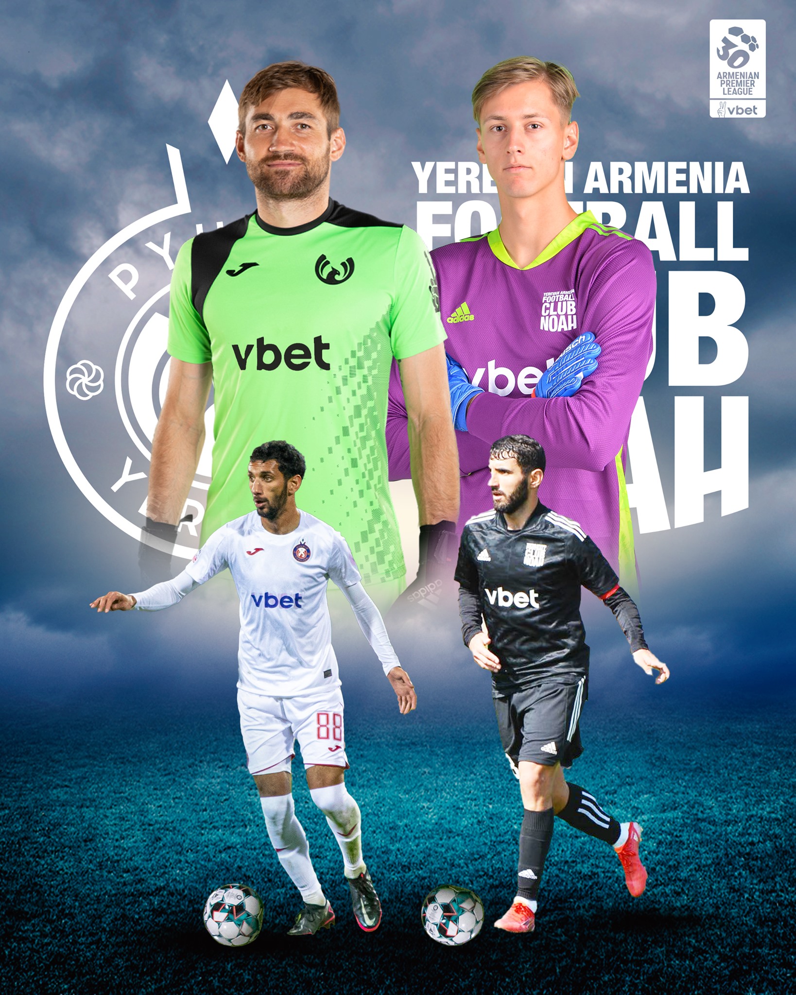Aujourd’hui FC Pyunik – FC Noah à 18h00 au stade Républicain d’Ervan, match de Premier League d’Arménie